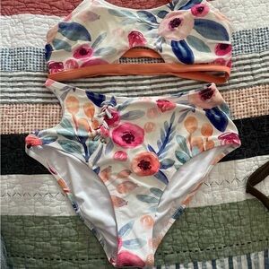 Floral Two-Piece Swimsuit